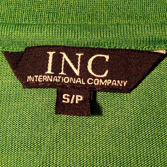 🔥NWOT International Company Green Blue White Crew Neck T-shirt Men's US Small - Picture 6 of 7